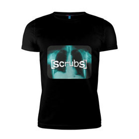 Мужская футболка премиум с принтом Scrubs (Клиника) в Кировске, 92% хлопок, 8% лайкра | приталенный силуэт, круглый вырез ворота, длина до линии бедра, короткий рукав | scrubs | клиника