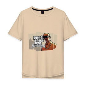 Мужская футболка хлопок Oversize с принтом Grand Theft Auto San Andreas (6) в Кировске, 100% хлопок | свободный крой, круглый ворот, “спинка” длиннее передней части | grand theft auto | gta | san andreas | гта | сан андрес