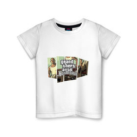Детская футболка хлопок с принтом Grand Theft Auto San Andreas (5) в Кировске, 100% хлопок | круглый вырез горловины, полуприлегающий силуэт, длина до линии бедер | grand theft auto | gta | gta sa | san andreas | гта сан андреас