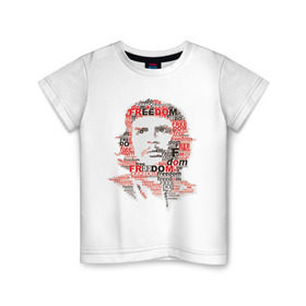 Детская футболка хлопок с принтом Che Guevara (3) в Кировске, 100% хлопок | круглый вырез горловины, полуприлегающий силуэт, длина до линии бедер | гевара | куба | революция | свобода | че