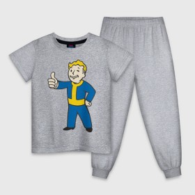 Детская пижама хлопок с принтом Мальчик из Fallout в Кировске, 100% хлопок |  брюки и футболка прямого кроя, без карманов, на брюках мягкая резинка на поясе и по низу штанин
 | fallout | мальчик | постапокалиптические | радиация