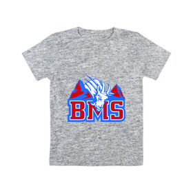 Детская футболка хлопок с принтом Blue Mountain State в Кировске, 100% хлопок | круглый вырез горловины, полуприлегающий силуэт, длина до линии бедер | blue mountain state | bms