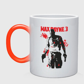Кружка хамелеон с принтом Max Payne (3) в Кировске, керамика | меняет цвет при нагревании, емкость 330 мл | max | max payne | payne | макс | макс пейн | пейн