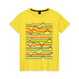 Женская футболка хлопок с принтом Эквалайзер (2) в Кировске, 100% хлопок | прямой крой, круглый вырез горловины, длина до линии бедер, слегка спущенное плечо | 