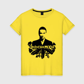 Женская футболка хлопок с принтом Depeche mode (7) в Кировске, 100% хлопок | прямой крой, круглый вырез горловины, длина до линии бедер, слегка спущенное плечо | depeche mode | rock | депеш мод | рок | электронная музыка
