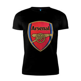 Мужская футболка премиум с принтом FA Premier League. Arsenal FC. в Кировске, 92% хлопок, 8% лайкра | приталенный силуэт, круглый вырез ворота, длина до линии бедра, короткий рукав | арсенал