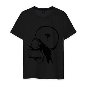 Мужская футболка хлопок с принтом Гомер в Кировске, 100% хлопок | прямой крой, круглый вырез горловины, длина до линии бедер, слегка спущенное плечо. | Тематика изображения на принте: гомер
