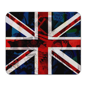 Коврик прямоугольный с принтом Британский флаг в Кировске, натуральный каучук | размер 230 х 185 мм; запечатка лицевой стороны | uk | англия | британский флаг | великобритания | флаг великобритании