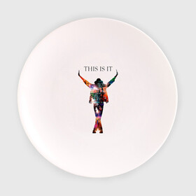 Тарелка с принтом Майкл Джексон в Кировске, фарфор | диаметр - 210 мм
диаметр для нанесения принта - 120 мм | Тематика изображения на принте: майкл джексон