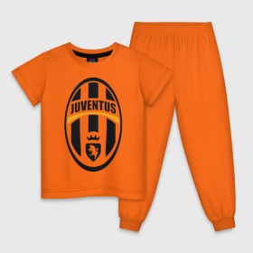 Детская пижама хлопок с принтом Italian Serie A. Juventus FC в Кировске, 100% хлопок |  брюки и футболка прямого кроя, без карманов, на брюках мягкая резинка на поясе и по низу штанин
 | фк | ювентус