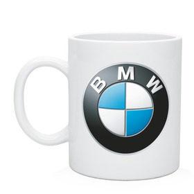 Кружка с принтом BMW в Кировске, керамика | объем — 330 мл, диаметр — 80 мм. Принт наносится на бока кружки, можно сделать два разных изображения | bmw | авто | авто2012 | автомобиль | бмв | бренд | логотип | машина