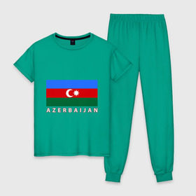 Женская пижама хлопок с принтом Азербайджан в Кировске, 100% хлопок | брюки и футболка прямого кроя, без карманов, на брюках мягкая резинка на поясе и по низу штанин | azerbaijan | azerbaijan map | jan jan azerbaijan
азербайджан | map | азербайджанец | карта азербайджана