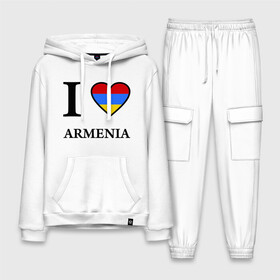 Мужской костюм хлопок с толстовкой с принтом I love Armenia в Кировске,  |  | armenia | армению | армения | армяне | армянин | ереван | люблю | флаг
