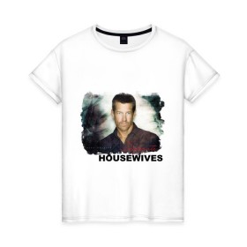 Женская футболка хлопок с принтом Desperate Housewives (2) в Кировске, 100% хлопок | прямой крой, круглый вырез горловины, длина до линии бедер, слегка спущенное плечо | desperate housewives | отчаянные домохозяйки