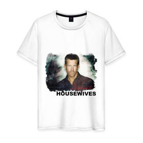 Мужская футболка хлопок с принтом Desperate Housewives (2) в Кировске, 100% хлопок | прямой крой, круглый вырез горловины, длина до линии бедер, слегка спущенное плечо. | desperate housewives | отчаянные домохозяйки