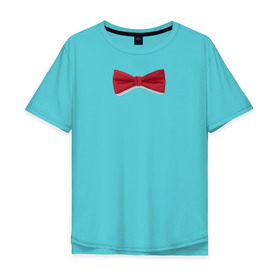 Мужская футболка хлопок Oversize с принтом Стильная бабочка в Кировске, 100% хлопок | свободный крой, круглый ворот, “спинка” длиннее передней части | бабочка | смокинг