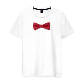 Мужская футболка хлопок с принтом Стильная бабочка в Кировске, 100% хлопок | прямой крой, круглый вырез горловины, длина до линии бедер, слегка спущенное плечо. | бабочка | смокинг