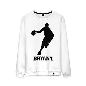 Мужской свитшот хлопок с принтом Basketball Star - Kobe Bryant в Кировске, 100% хлопок |  | Тематика изображения на принте: kobe bryant | баскетболист | коби брайнт