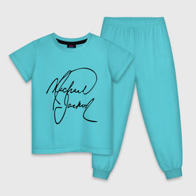 Детская пижама хлопок с принтом Michael Jackson (автограф) в Кировске, 100% хлопок |  брюки и футболка прямого кроя, без карманов, на брюках мягкая резинка на поясе и по низу штанин
 | майкл джексон