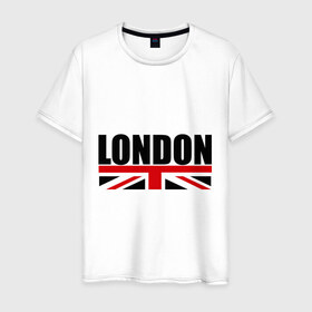 Мужская футболка хлопок с принтом London в Кировске, 100% хлопок | прямой крой, круглый вырез горловины, длина до линии бедер, слегка спущенное плечо. | Тематика изображения на принте: лондон