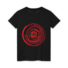 Женская футболка хлопок с принтом Pendulum в Кировске, 100% хлопок | прямой крой, круглый вырез горловины, длина до линии бедер, слегка спущенное плечо | drum | pendulum | pendulumdram | драм
