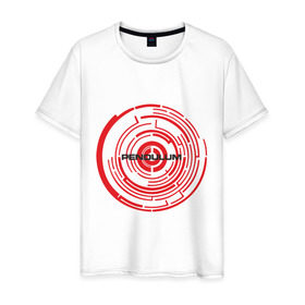Мужская футболка хлопок с принтом Pendulum в Кировске, 100% хлопок | прямой крой, круглый вырез горловины, длина до линии бедер, слегка спущенное плечо. | drum | pendulum | pendulumdram | драм
