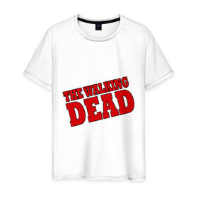Мужская футболка хлопок с принтом The Walking Dead (Ходячий мертвец) в Кировске, 100% хлопок | прямой крой, круглый вырез горловины, длина до линии бедер, слегка спущенное плечо. | 