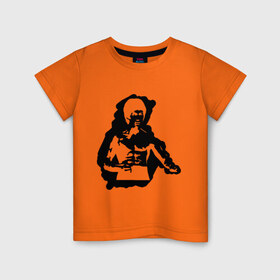 Детская футболка хлопок с принтом Брюс Ли (2) в Кировске, 100% хлопок | круглый вырез горловины, полуприлегающий силуэт, длина до линии бедер | Тематика изображения на принте: bruce lee