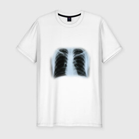Мужская футболка премиум с принтом Рентген (3) в Кировске, 92% хлопок, 8% лайкра | приталенный силуэт, круглый вырез ворота, длина до линии бедра, короткий рукав | 