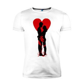 Мужская футболка премиум с принтом Be My Valentine (5) в Кировске, 92% хлопок, 8% лайкра | приталенный силуэт, круглый вырез ворота, длина до линии бедра, короткий рукав | Тематика изображения на принте: 