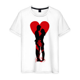 Мужская футболка хлопок с принтом Be My Valentine (5) в Кировске, 100% хлопок | прямой крой, круглый вырез горловины, длина до линии бедер, слегка спущенное плечо. | Тематика изображения на принте: 