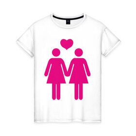 Женская футболка хлопок с принтом Для девочек в Кировске, 100% хлопок | прямой крой, круглый вырез горловины, длина до линии бедер, слегка спущенное плечо | девочки | для девочек | любовь | сердечко | сердце