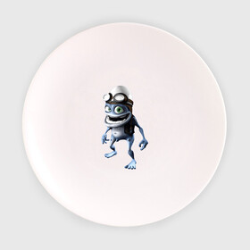 Тарелка с принтом Crazy frog в Кировске, фарфор | диаметр - 210 мм
диаметр для нанесения принта - 120 мм | crazy frog | крейзи фрог | крэйзи фрог | лягушка
