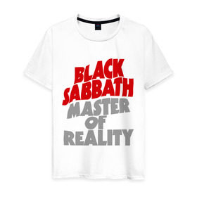 Мужская футболка хлопок с принтом Black Sabbath. Master of reality в Кировске, 100% хлопок | прямой крой, круглый вырез горловины, длина до линии бедер, слегка спущенное плечо. | heavy metal | metal | muse | rock | trash metal | альтернатива | квартет | лица | метал | рок | рок группа | рок группы | трэш метал | хеви метал