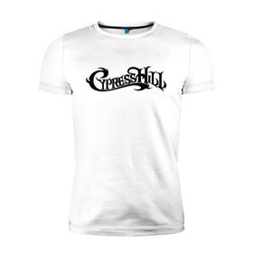 Мужская футболка премиум с принтом Cypress Hill в Кировске, 92% хлопок, 8% лайкра | приталенный силуэт, круглый вырез ворота, длина до линии бедра, короткий рукав | Тематика изображения на принте: gangsta | gansta | hip | hip hop | hop | rap | рэп | рэпчина | хип | хип хоп | хипхоп | хоп