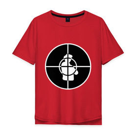 Мужская футболка хлопок Oversize с принтом Public Enemy в Кировске, 100% хлопок | свободный крой, круглый ворот, “спинка” длиннее передней части | хип хоп