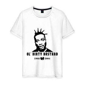 Мужская футболка хлопок с принтом Ol Dirty Bastard в Кировске, 100% хлопок | прямой крой, круглый вырез горловины, длина до линии бедер, слегка спущенное плечо. | gangsta | gansta | hip | hip hop | hop | rap | рэп | рэпчина | хип | хип хоп | хипхоп | хоп