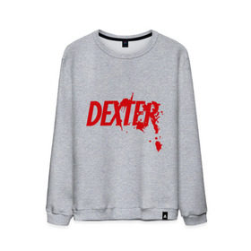 Мужской свитшот хлопок с принтом Dexter - Декстер в Кировске, 100% хлопок |  | dexter | декстер | кровь | сериал