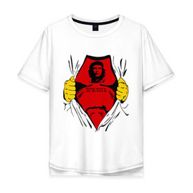Мужская футболка хлопок Oversize с принтом Мой кумир Che Guevara в Кировске, 100% хлопок | свободный крой, круглый ворот, “спинка” длиннее передней части | че гевара