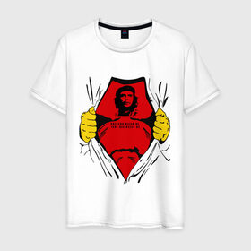 Мужская футболка хлопок с принтом Мой кумир Che Guevara в Кировске, 100% хлопок | прямой крой, круглый вырез горловины, длина до линии бедер, слегка спущенное плечо. | че гевара