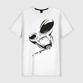 Мужская футболка премиум с принтом Alien I see you в Кировске, 92% хлопок, 8% лайкра | приталенный силуэт, круглый вырез ворота, длина до линии бедра, короткий рукав | alien | i see you | гуманоиды | инопланетянин | летающая тарелка | нло | пришельцы | я тебя вижу