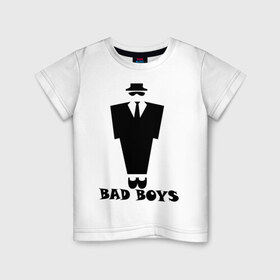 Детская футболка хлопок с принтом Плохой парниша в Кировске, 100% хлопок | круглый вырез горловины, полуприлегающий силуэт, длина до линии бедер | Тематика изображения на принте: bad boy