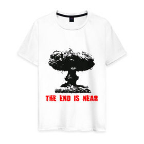 Мужская футболка хлопок с принтом 2012 - Конец близок в Кировске, 100% хлопок | прямой крой, круглый вырез горловины, длина до линии бедер, слегка спущенное плечо. | атомная бомба | бомба | взрыв | катастрофа | конец близок | ядерный взрыв