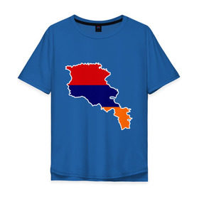 Мужская футболка хлопок Oversize с принтом Armenia map в Кировске, 100% хлопок | свободный крой, круглый ворот, “спинка” длиннее передней части | armenia | armenia map | armenia mapкарта армении | map | армения | армения карта | армянин