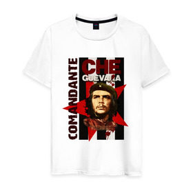 Мужская футболка хлопок с принтом Che Guevara (4) в Кировске, 100% хлопок | прямой крой, круглый вырез горловины, длина до линии бедер, слегка спущенное плечо. | че гевара