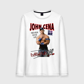 Мужской лонгслив хлопок с принтом John Cena Extreme Rules в Кировске, 100% хлопок |  | wwe | бои без правил | джон сина