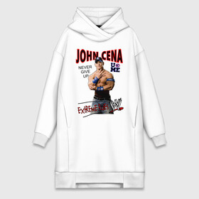 Платье-худи хлопок с принтом John Cena Extreme Rules в Кировске,  |  | wwe | бои без правил | джон сина