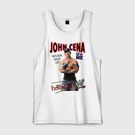 Мужская майка хлопок с принтом John Cena Extreme Rules в Кировске, 100% хлопок |  | Тематика изображения на принте: wwe | бои без правил | джон сина