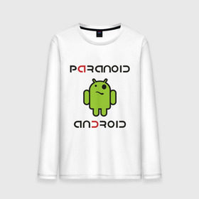 Мужской лонгслив хлопок с принтом Paranoid android в Кировске, 100% хлопок |  | paranoid android | админу | андроид | параноик | прикольные