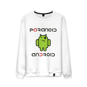 Мужской свитшот хлопок с принтом Paranoid android в Кировске, 100% хлопок |  | Тематика изображения на принте: paranoid android | админу | андроид | параноик | прикольные